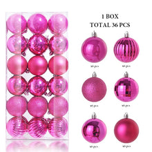 Load image into Gallery viewer, 36Pcs, 3-6cm Shatterproof Christmas Ball Ornaments, Christmas Tree Decoration