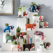 Load image into Gallery viewer, Cute Cat Plant Pot, Cat Gift Idea, Cat Decor