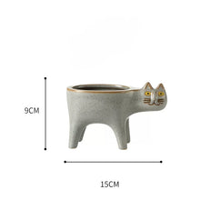 Load image into Gallery viewer, Cute Cat Plant Pot, Cat Gift Idea, Cat Decor