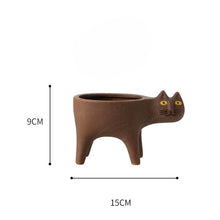Load image into Gallery viewer, Cute Cat Plant Pot, Cat Gift Idea, Cat Decor