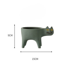 Load image into Gallery viewer, Cute Cat Plant Pot, Cat Gift Idea, Cat Decor