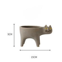 Load image into Gallery viewer, Cute Cat Plant Pot, Cat Gift Idea, Cat Decor