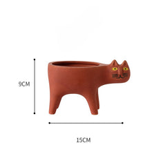 Load image into Gallery viewer, Cute Cat Plant Pot, Cat Gift Idea, Cat Decor