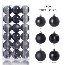 Load image into Gallery viewer, 36Pcs, 3-6cm Shatterproof Christmas Ball Ornaments, Christmas Tree Decoration