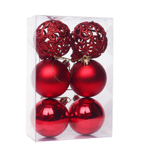 Load image into Gallery viewer, 6Pcs, 6-8cm Shatterproof Christmas Ball Ornaments, Christmas Tree Decoration