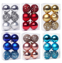 Load image into Gallery viewer, 6Pcs, 6-8cm Shatterproof Christmas Ball Ornaments, Christmas Tree Decoration