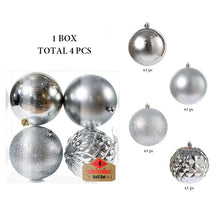 Load image into Gallery viewer, 4Pcs, 10cm Shatterproof Christmas Ball Ornaments, Christmas Tree Decoration