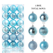 Load image into Gallery viewer, 36Pcs, 3-6cm Shatterproof Christmas Ball Ornaments, Christmas Tree Decoration