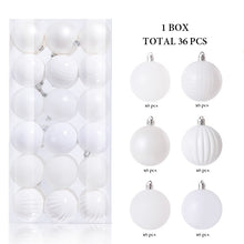 Load image into Gallery viewer, 36Pcs, 3-6cm Shatterproof Christmas Ball Ornaments, Christmas Tree Decoration