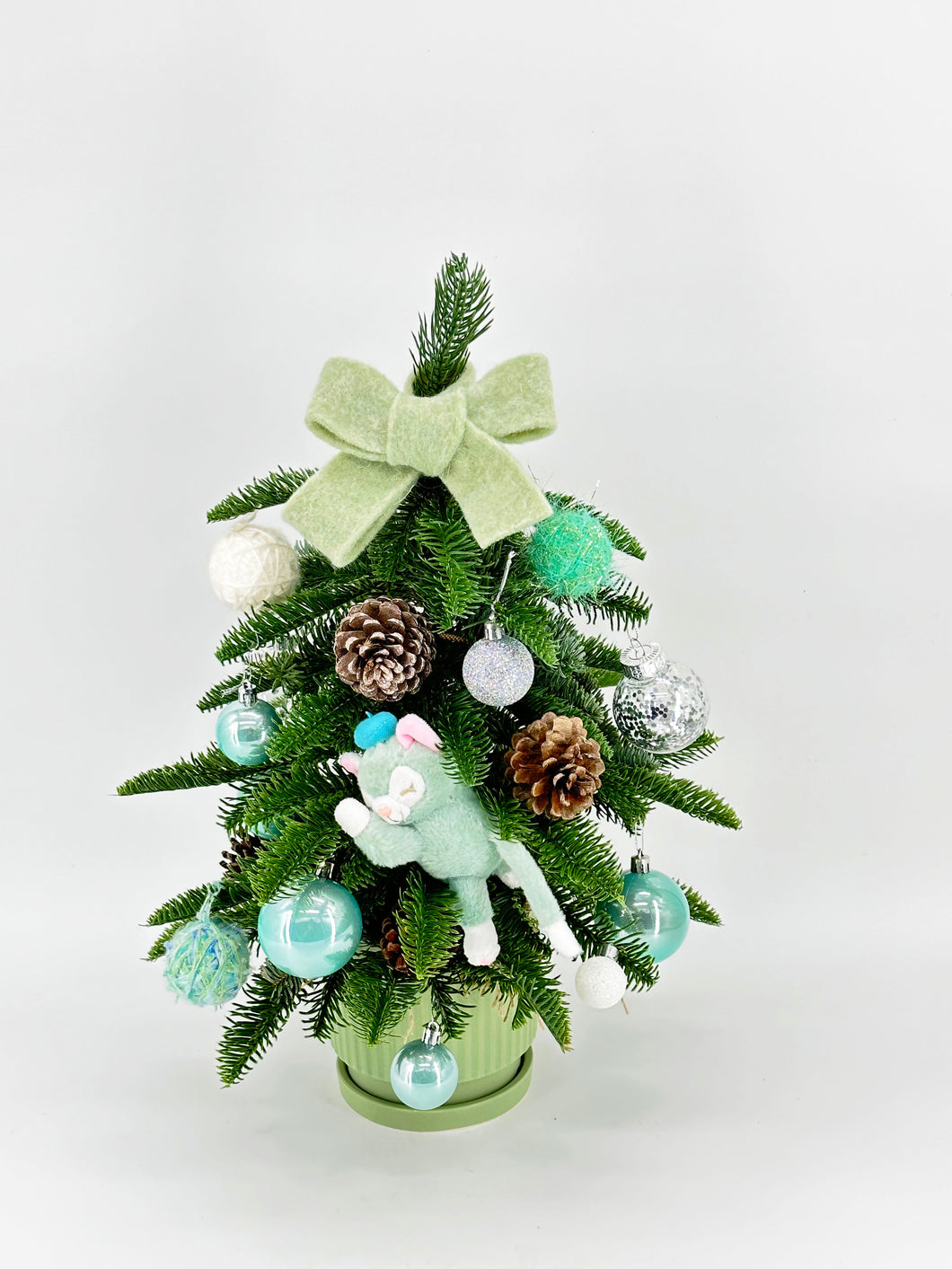 *Order Now* 🎄 Mini Cyan Christmas Tree