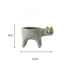 Load image into Gallery viewer, Cute Cat Plant Pot, Cat Gift Idea, Cat Decor

