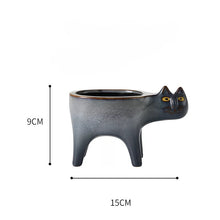 Load image into Gallery viewer, Cute Cat Plant Pot, Cat Gift Idea, Cat Decor
