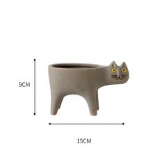 將圖片載入圖庫檢視器 可愛的貓花盆，貓禮物創意，貓裝飾
