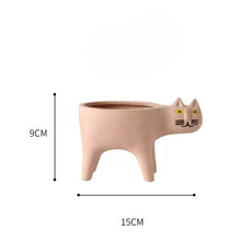 將圖片載入圖庫檢視器 可愛的貓花盆，貓禮物創意，貓裝飾
